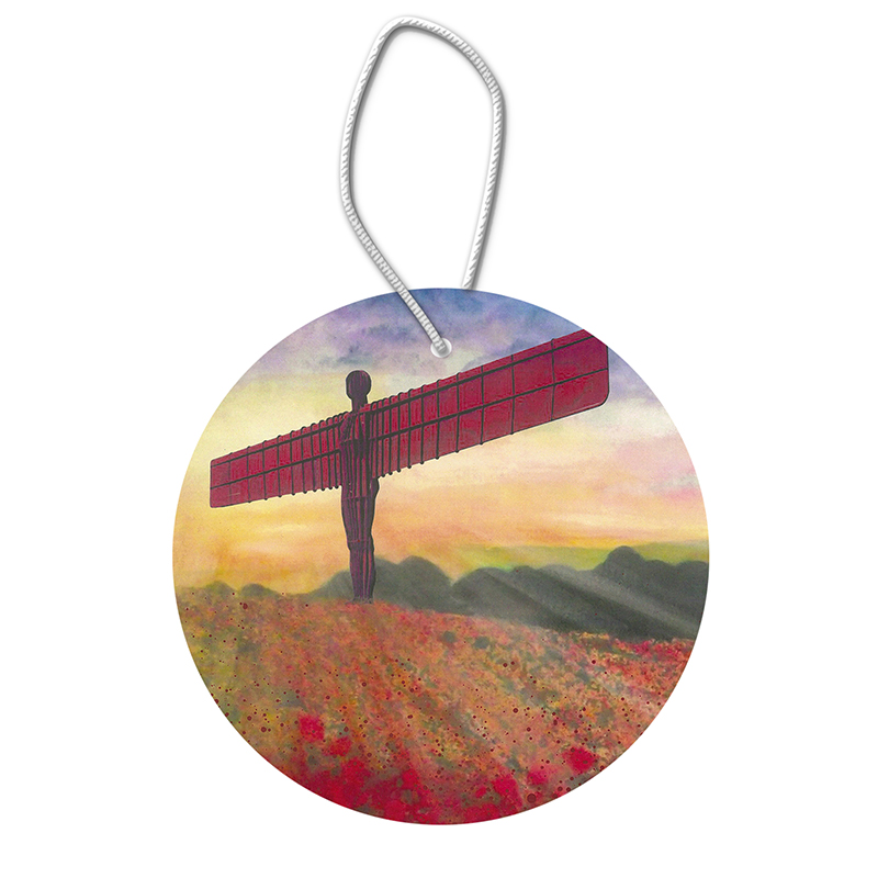 Angel of the North Poppies Ceramic Hanging Pendants