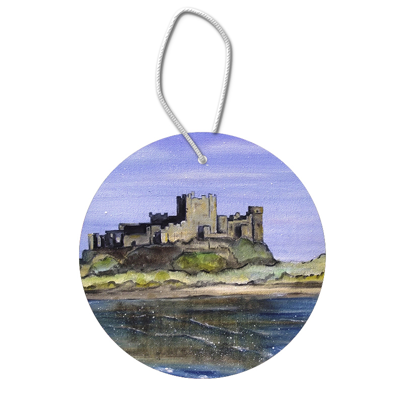 Bamburgh Castle Ceramic Hanging Pendants