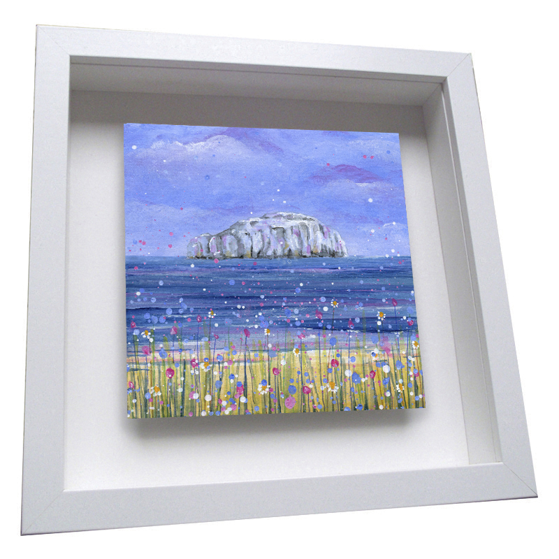 Bass Rock, Firth of Forth - Framed Tile