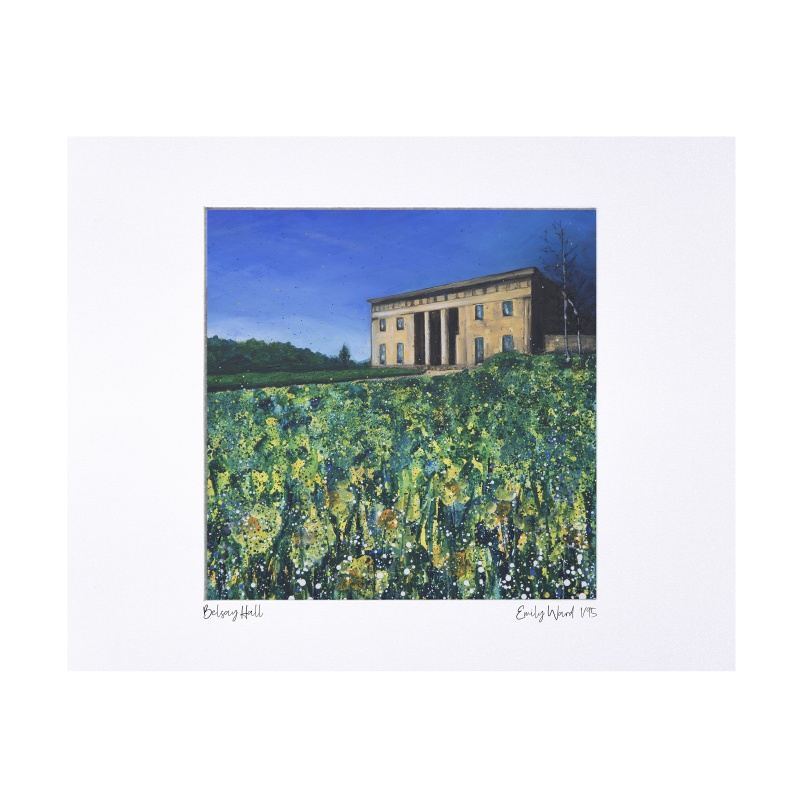Belsay Hall Limited Edition Print with Mount