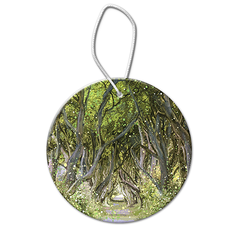 Dark Hedges, Ballymoney Ceramic Hanging Pendant