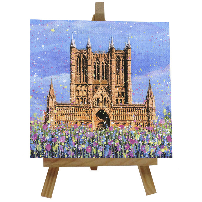 Lincoln Days at Lincoln Cathedral Tile with Easel