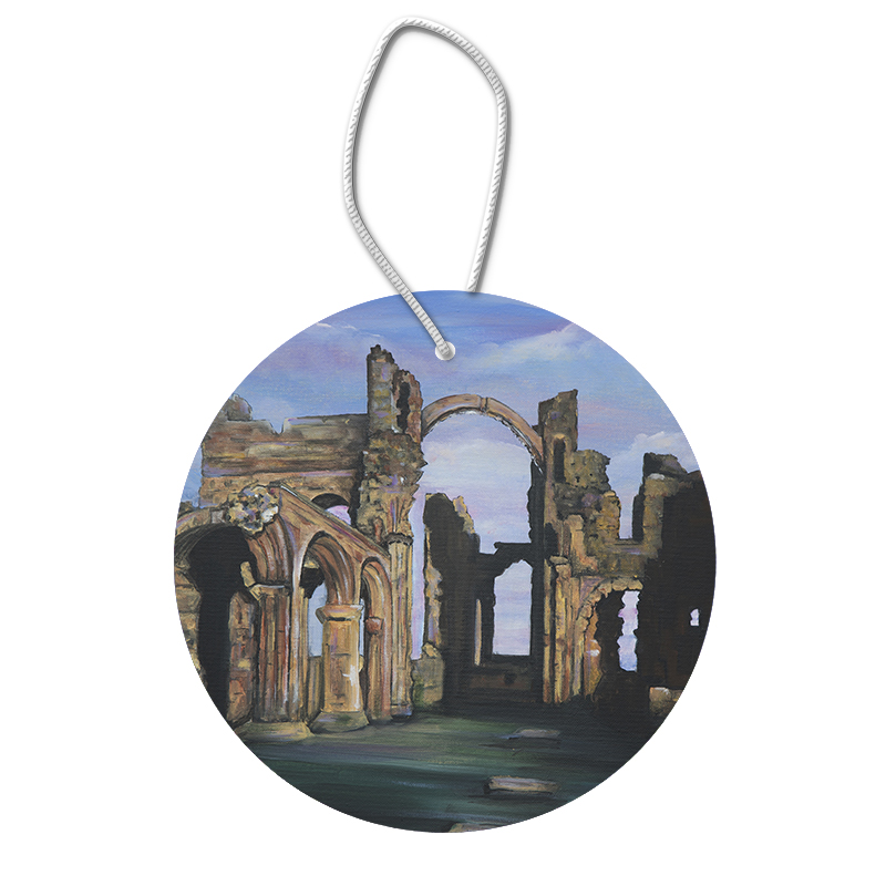 Lindisfarne Priory Ceramic Hanging Pendants