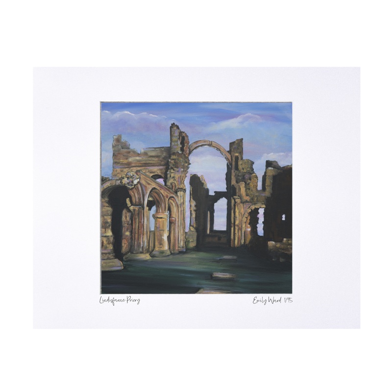 Lindisfarne Limited Edition Print with Mount