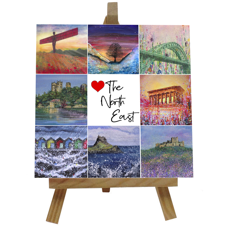 Love The North East Tile  with Easel