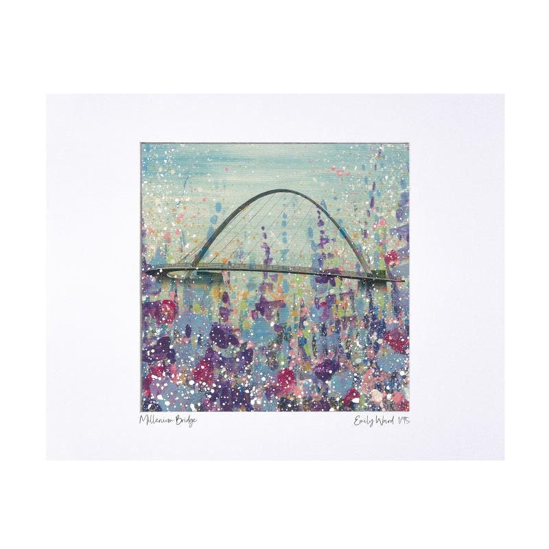 Millennium Bridge Limited Edition Print with Mount