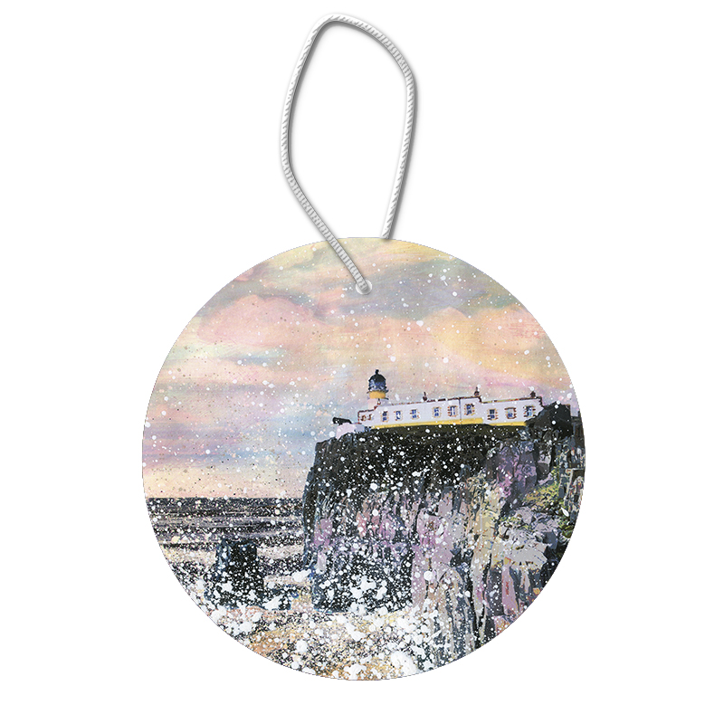 Neist Point Lighthouse Ceramic Hanging Pendant