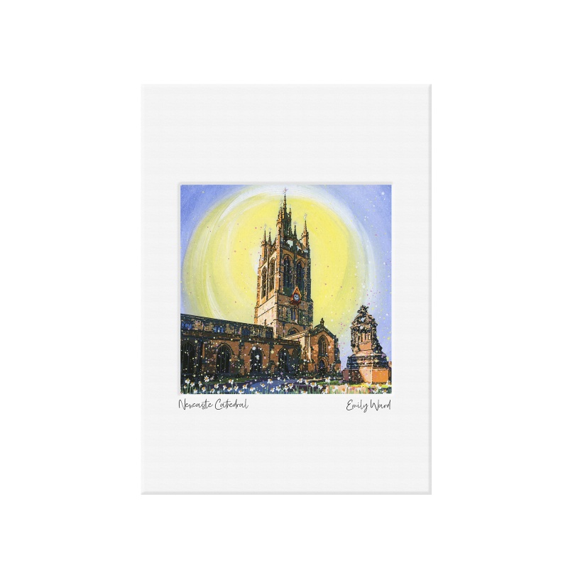 Newcastle Cathedral  Mini Print A4