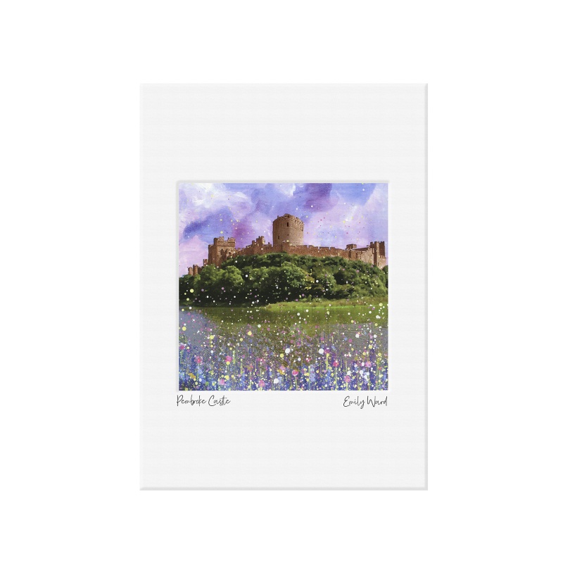 Pembroke Castle Mini Print A4