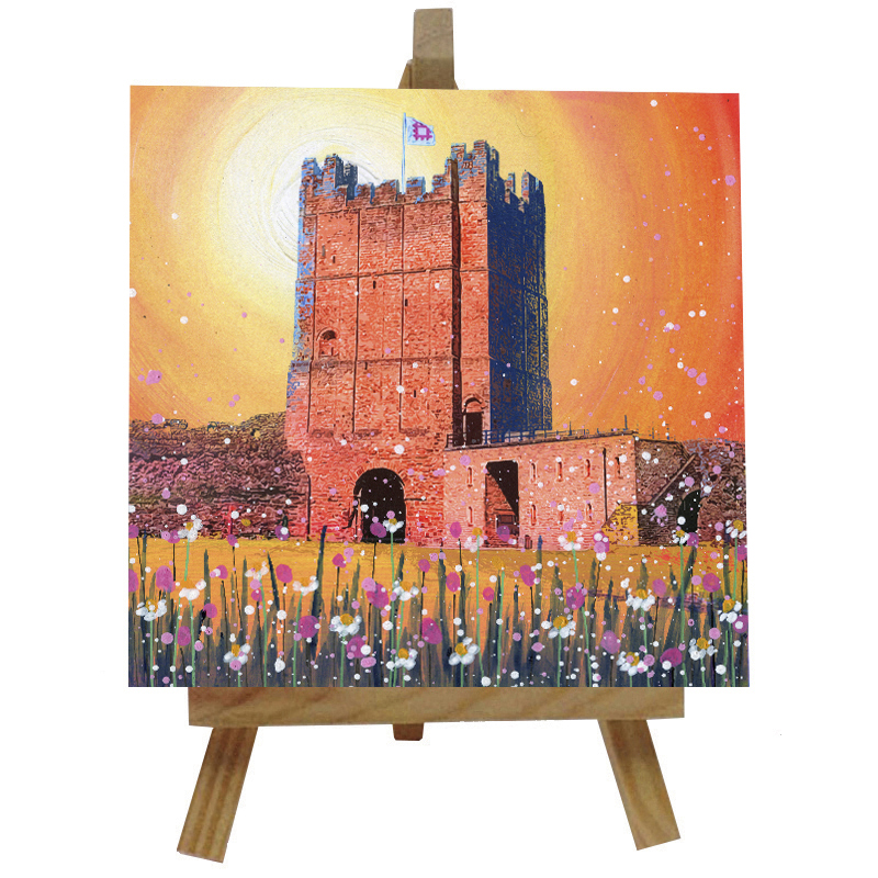 Richmond Castle Tile  with Easel