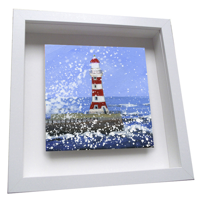 Roker Lighthouse - Framed Tile