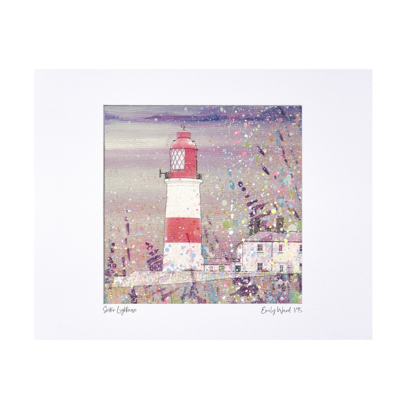 Souter Lighthouse Limited Edition Print with Mount