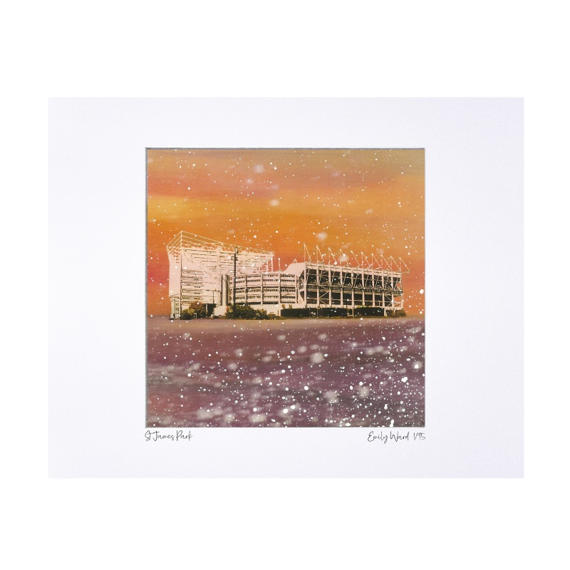 St James Park Limited Edition Print with Mount