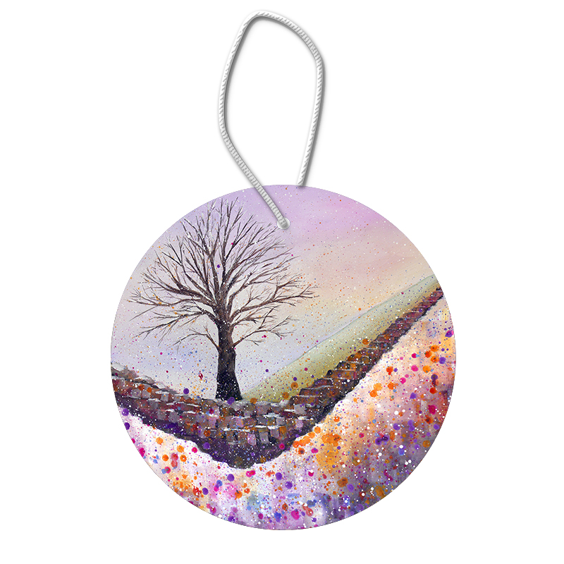 Sycamore Gap Snow Ceramic Hanging Pendants