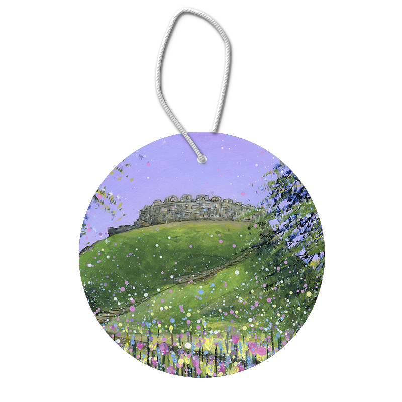 Totnes Castle Ceramic Hanging Pendant