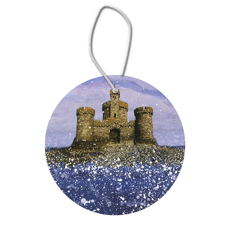 Tower of Refuge Ceramic Hanging Pendant